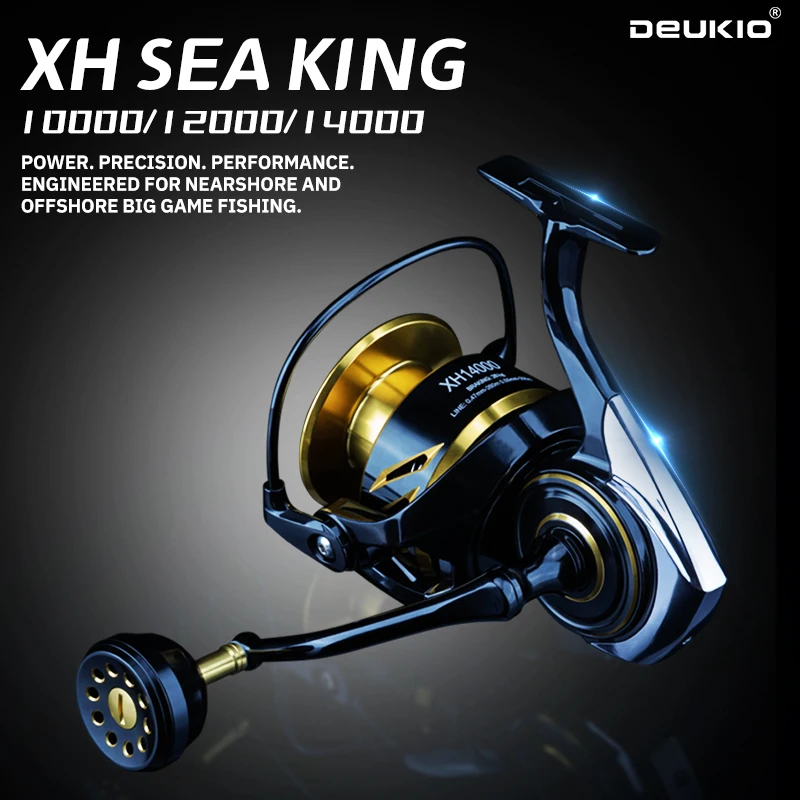 Abu Garcia Reel Max - Moulinet spinning longue portée DEUKIO 10000-14000,