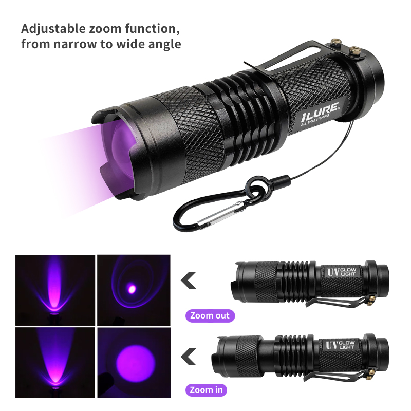 Mini lampe de poche UV 395nm,  - Fishing Lure Kit avis et prix