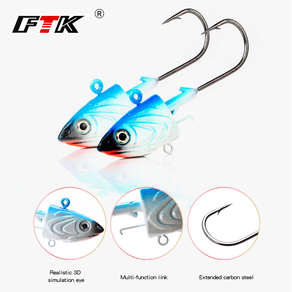 FTK 2 pièces tête de gabarit c - Fishing Lure Soft Plastic avis et prix